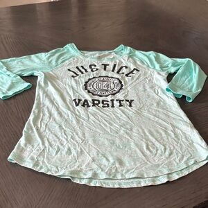 Justice Aqua Kids Shirt